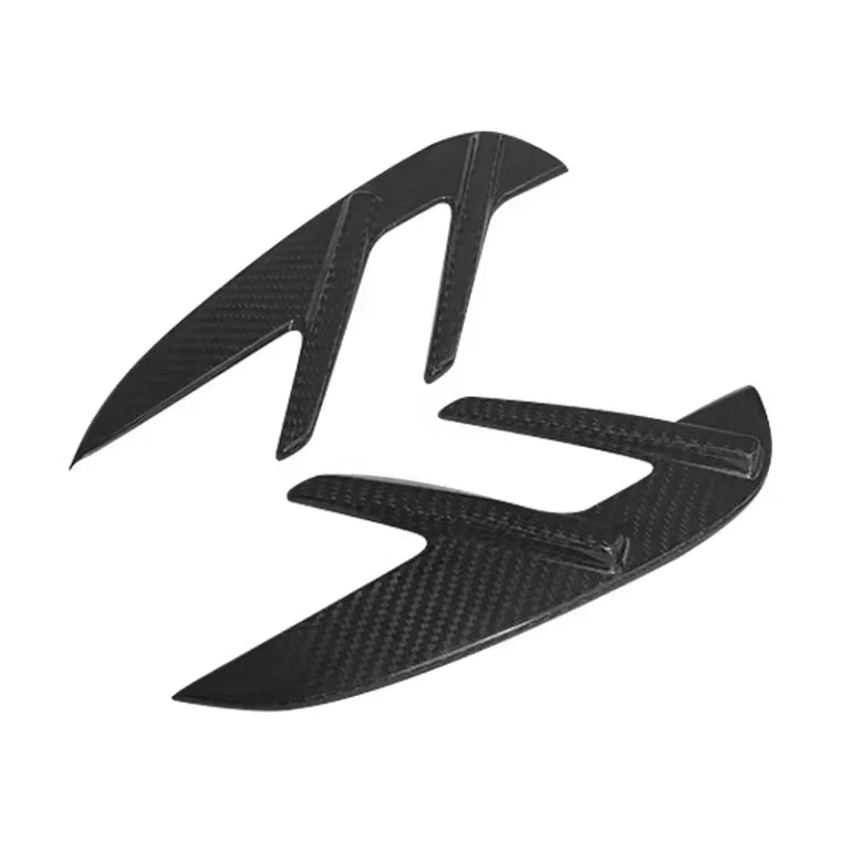 BMW G8X Dry Carbon Fiber Front Fender Wing Splitters (2pc Set)