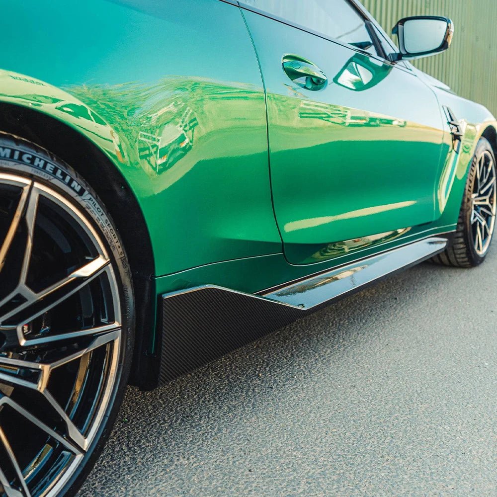 BMW G8X Dry Carbon Fiber MP Style Side Skirts