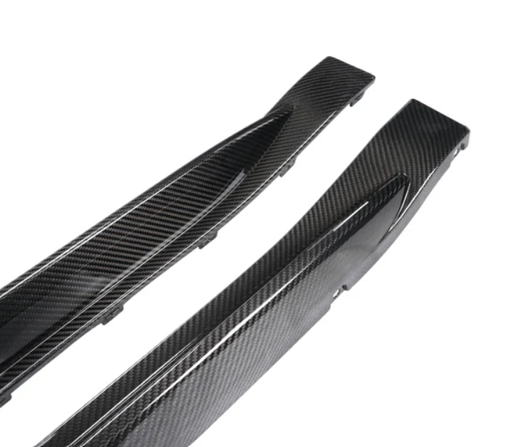 BMW G8X Dry Carbon Fiber OEM Side Skirts