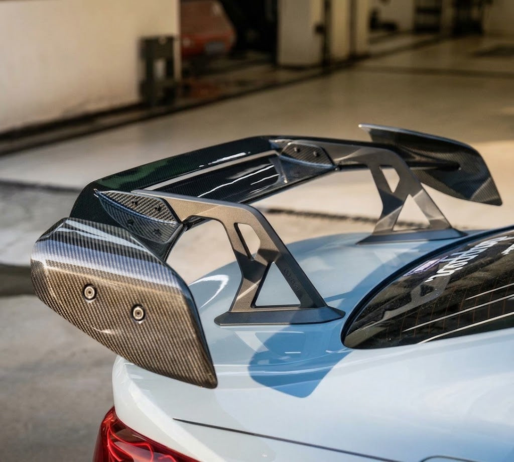 BMW G8X AD V3 STYLE CARBON FIBER SWAN NECK REAR WING SPOILER