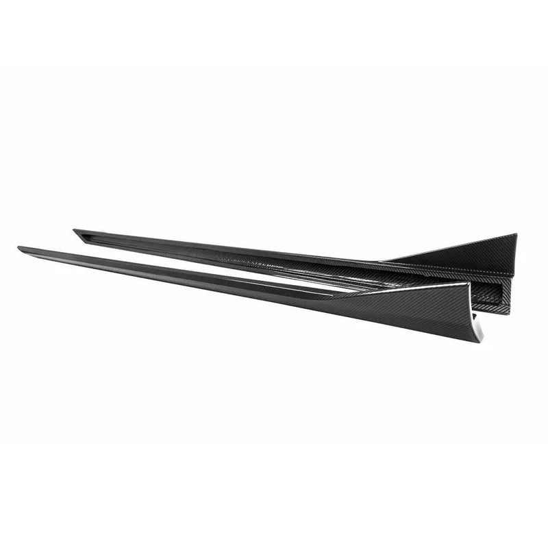 BMW 5 SERIES G90 G99 MP STYLE DRY CARBON FIBER SIDE SKIRTS