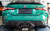 BMW G8X M3 / M4 / M2 Dry Carbon Fiber M Performance Style Center-Exit Quad Rear Diffuser (Fi Exhaust / MP Compatible)