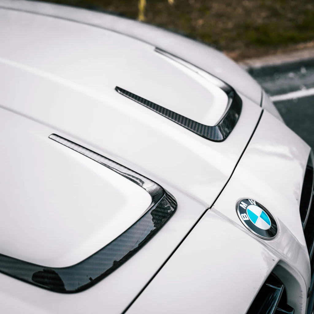 Dry Carbon Fiber Hood Vent Inserts – BMW G80 M3 & G82/G83 M4