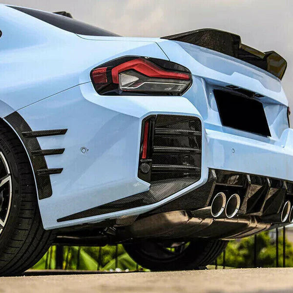 BMW M2 G87 DRY CARBON FIBER REAR BUMPER VENT TRIM