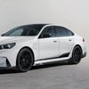 BMW 5 SERIES G90 G99 MP STYLE DRY CARBON FIBER SIDE SKIRTS
